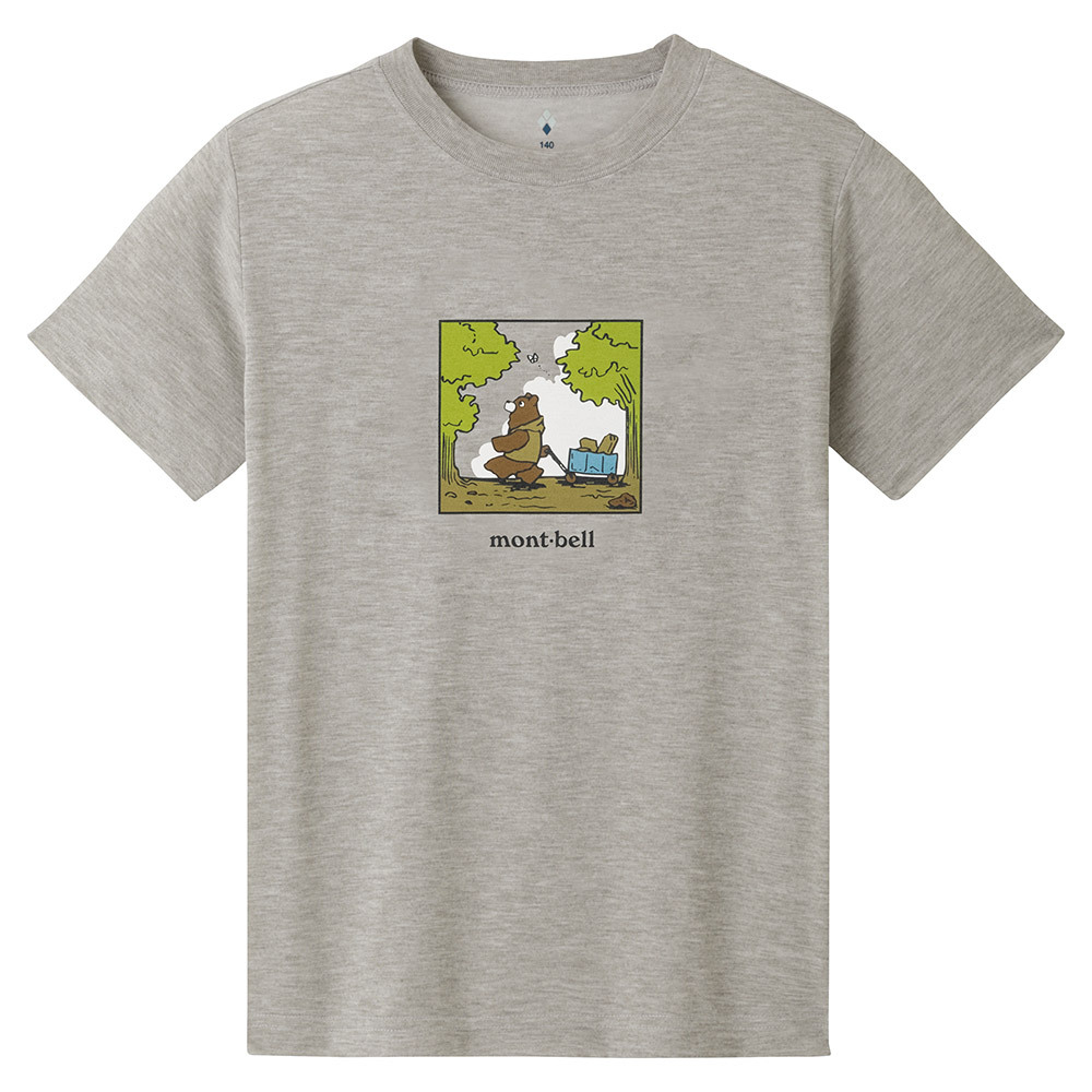 montbell: 快乾透氣 Wickron T Kid's Bear and Wagon