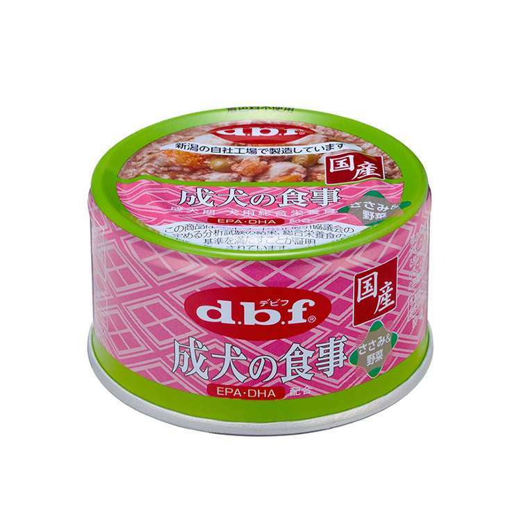 d.b.f 成犬用 雞柳 野菜罐 85g