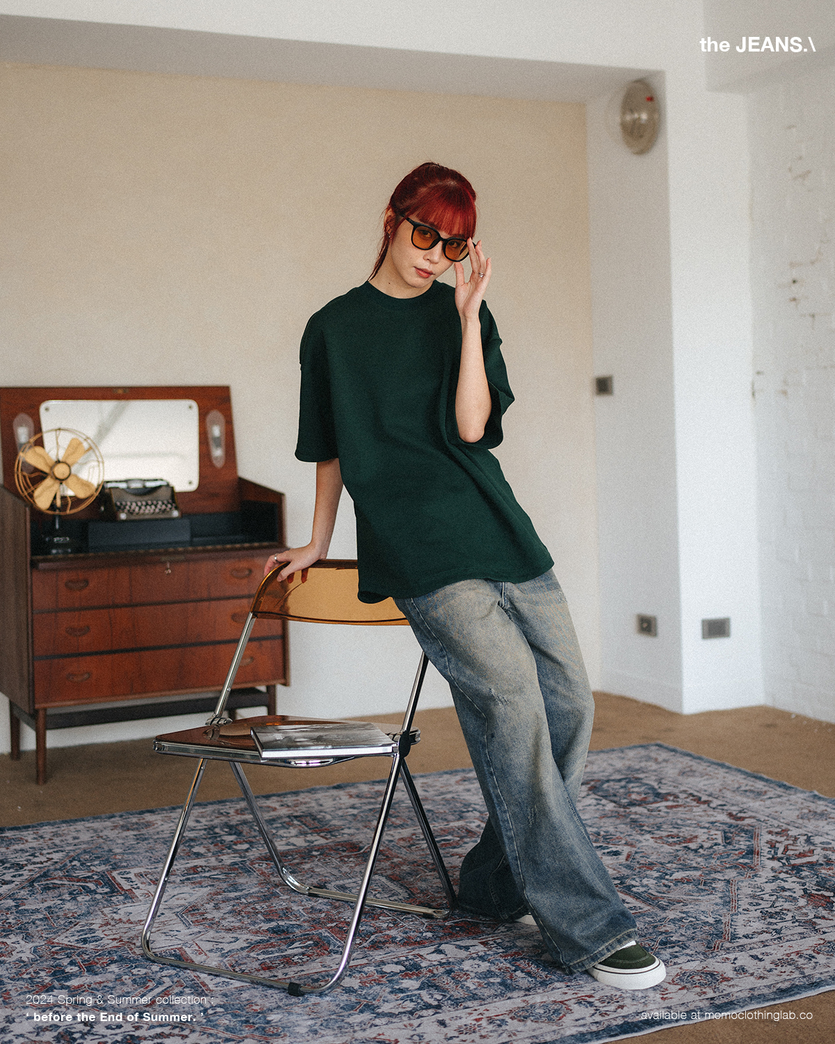 OurPick Loose Washed Denim Jeans 水洗刷舊牛仔褲