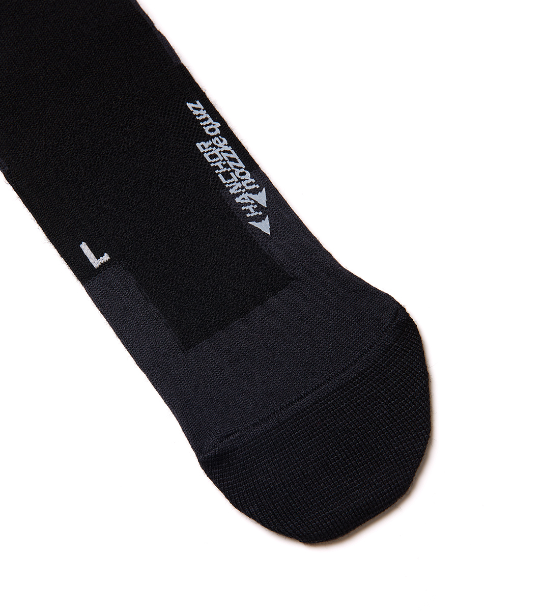 nozzle quiz® / HANCHOR 輕美麗諾羊毛中筒襪 - 黑 Black