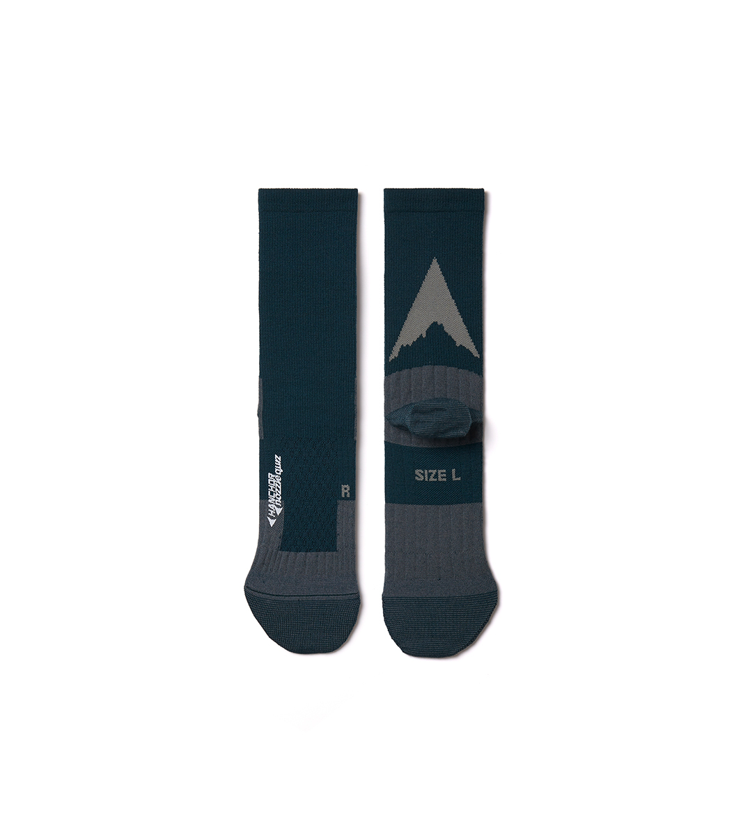 nozzle quiz® / HANCHOR 輕美麗諾羊毛中筒襪 - 綠 Green