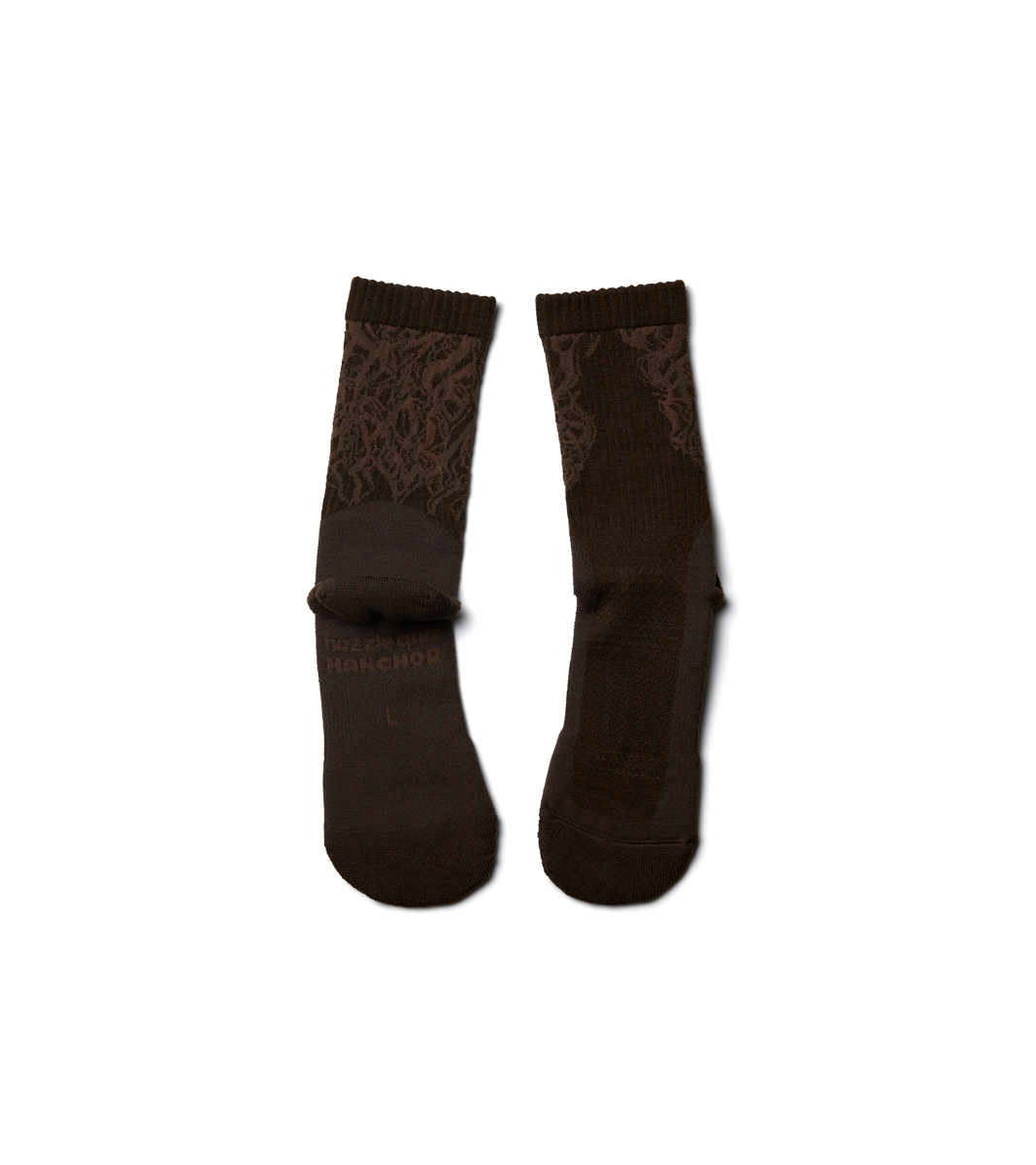 nozzle quiz® / HANCHOR - 美麗諾羊毛登山襪 - 燼褐 Burnt Carbon