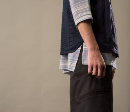 2018SS OqLiq AdHeRe wave shorts 黑色 切線 短褲 poly 布料 現貨