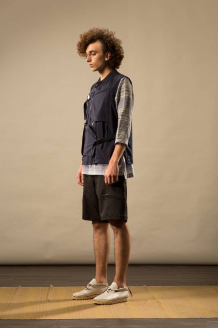 2018SS OqLiq AdHeRe wave shorts 黑色 切線 短褲 poly 布料 現貨