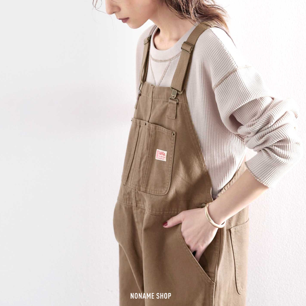 java 日系 經典 復古 工裝 吊帶褲 四色 (女款)