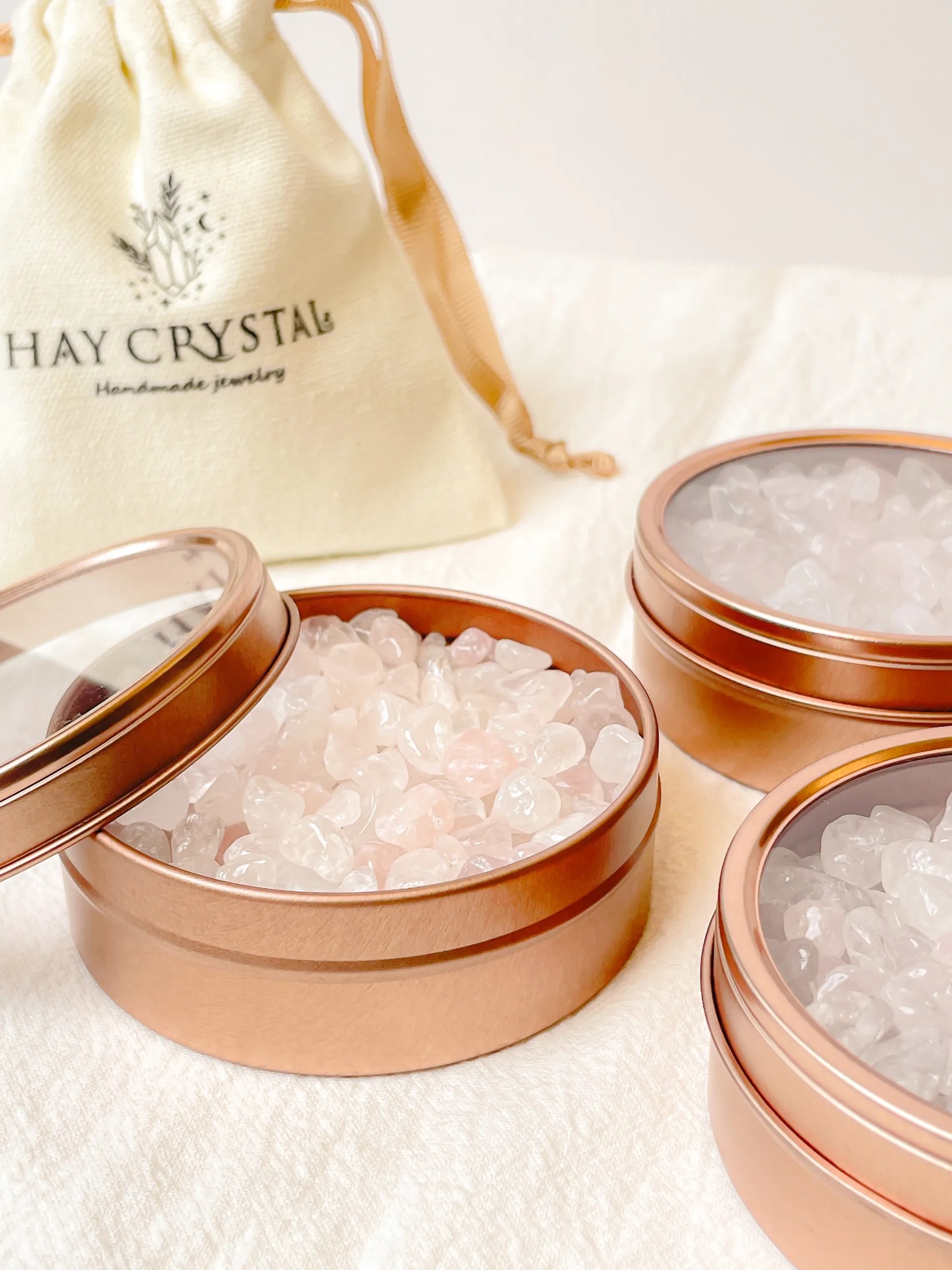 小圓鐵盒消磁淨化碎石組200g