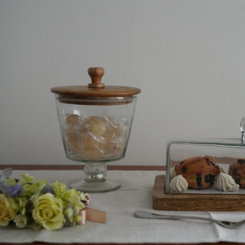 日本 magnet WAFFEL'S 木頭玻璃罐【Ｌ】