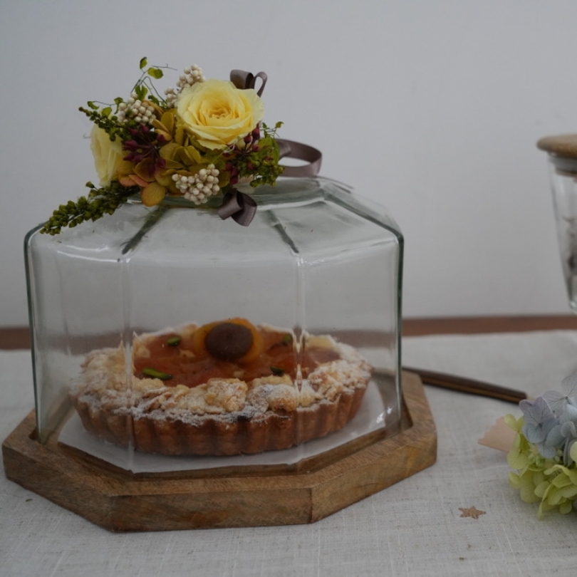 日本 magnet WAFFEL'S 木頭玻璃罩盤【八角形】