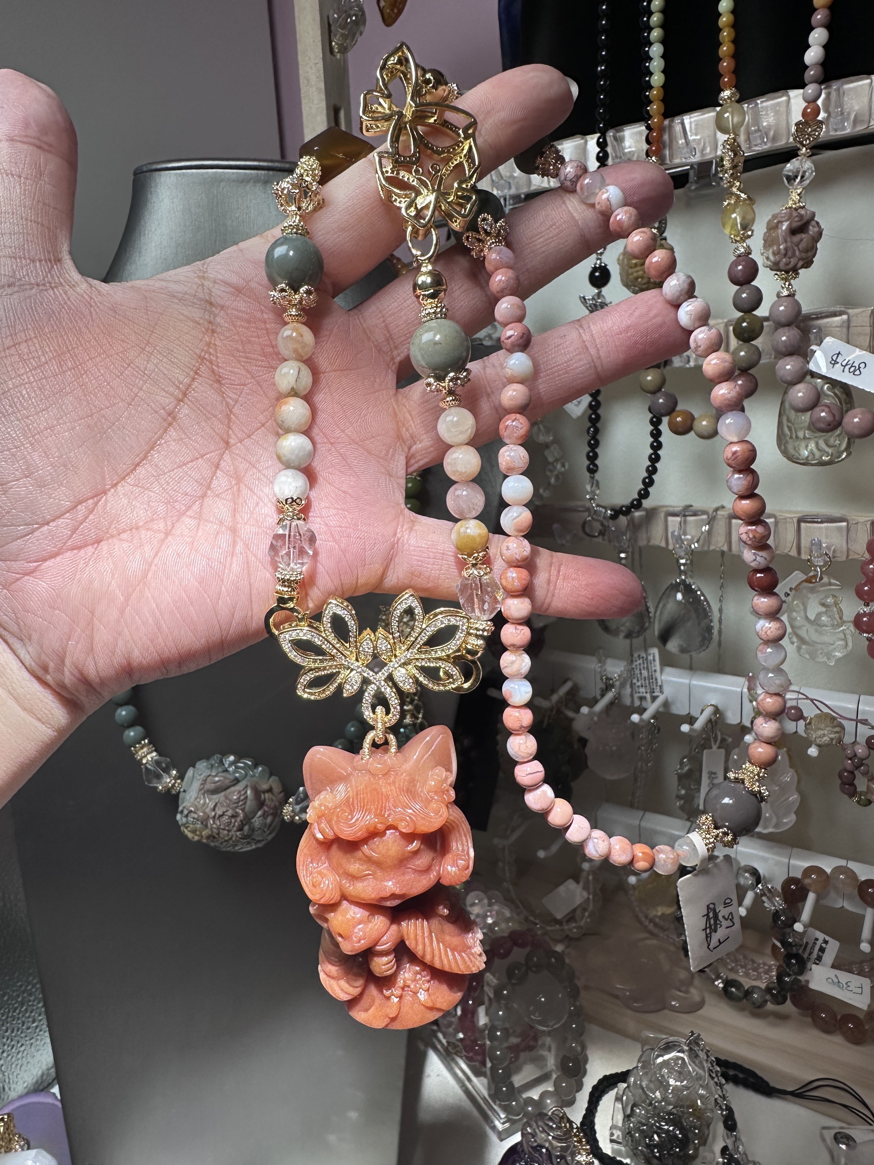 Alashan Fairy Fox Design Necklace