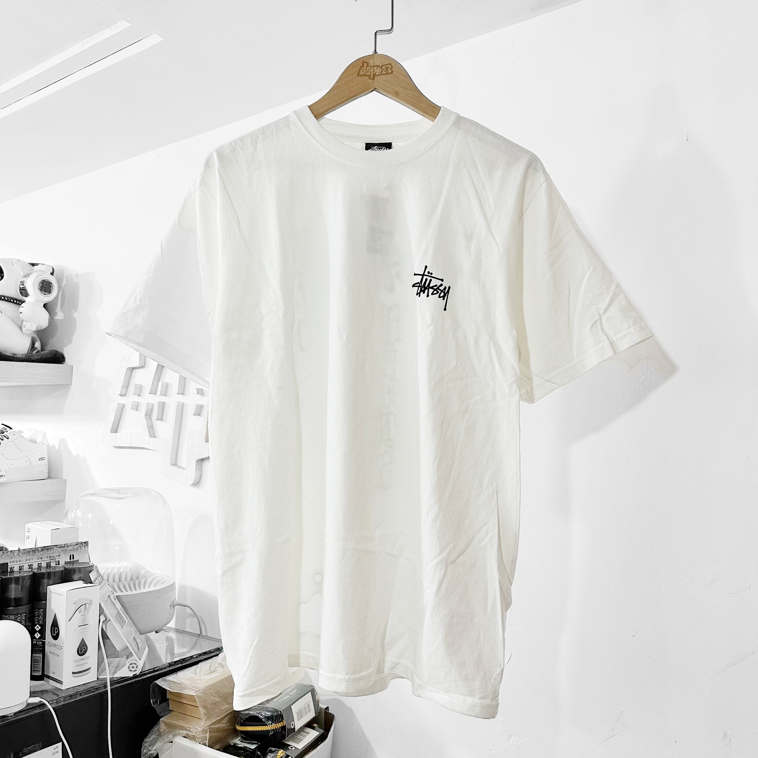 STÜSSY  California Grown Pig. Dyed Tee (Natural)奶白色