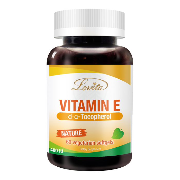 Lovita愛維他 天然維他命E素食膠囊400IU 60顆/瓶 全素