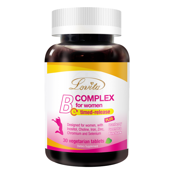 Lovita愛維他 女性長效緩釋型美妍活力B群 30錠/瓶 全素