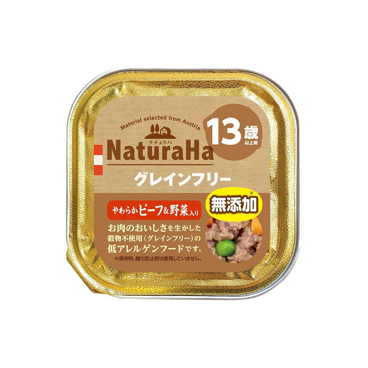 Sunrise 13歲起無穀物無添加牛肉野菜綜合營養濕糧 100g