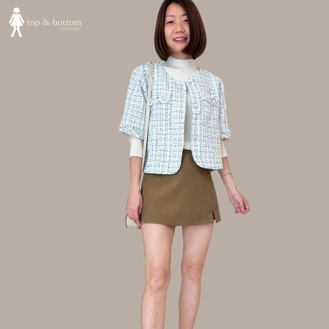 CORDUROY SHORT SKIRT