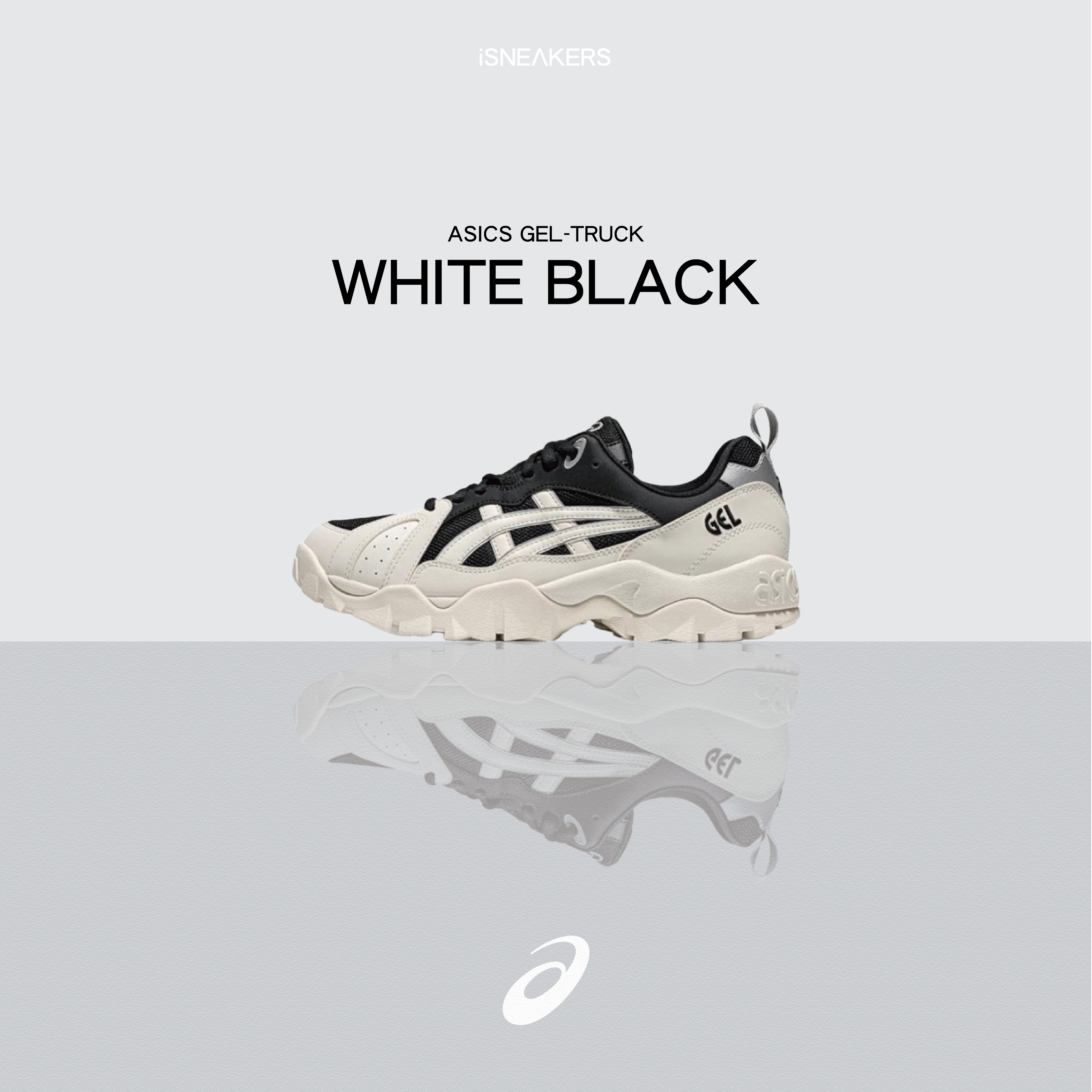 iSNEAKERS｜Asics Gel-Truck "White Black" 黑白 1203A485-002