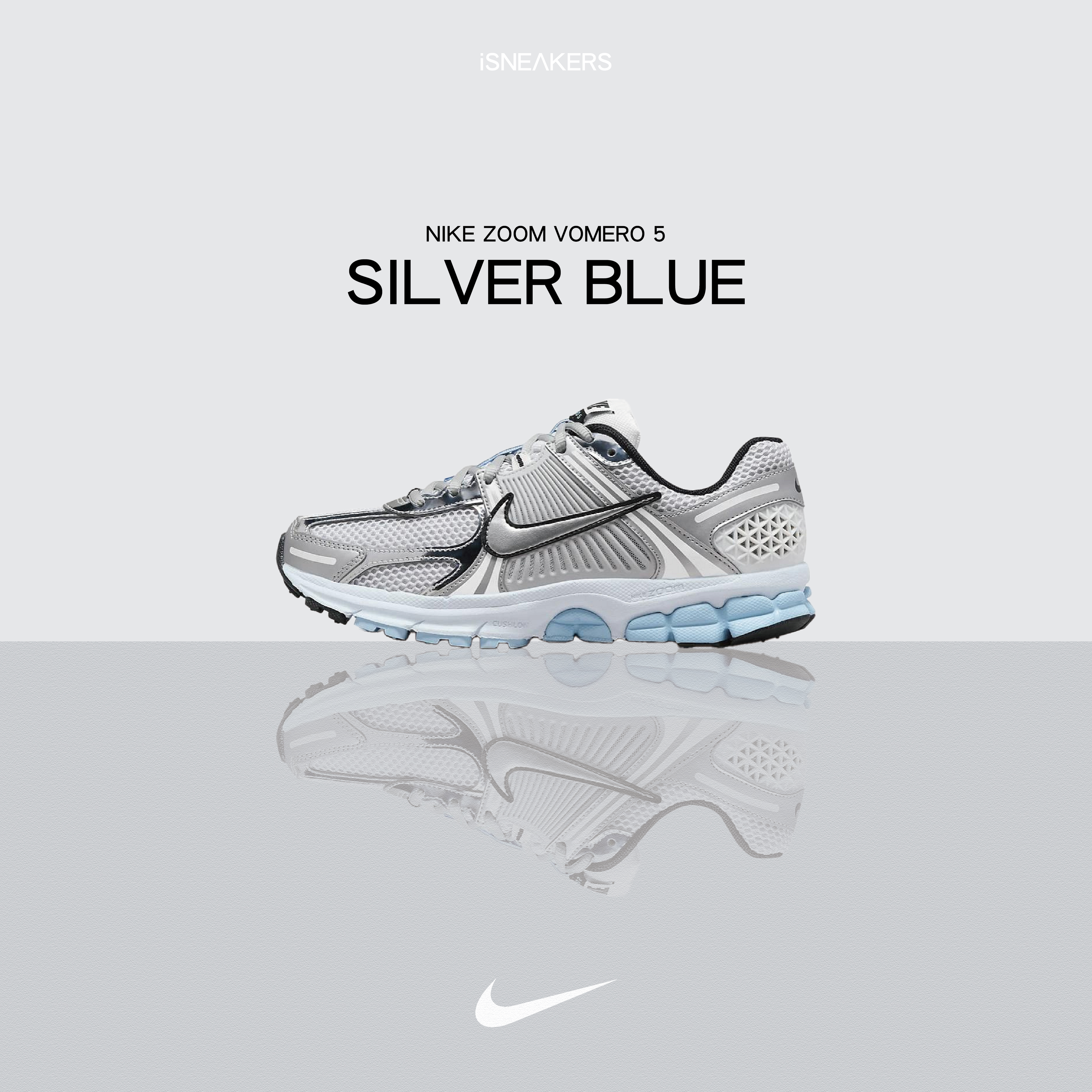 iSNEAKERS｜Nike Air Zoom Vomero 5 "Silver Blue" 銀藍 HF1877-100