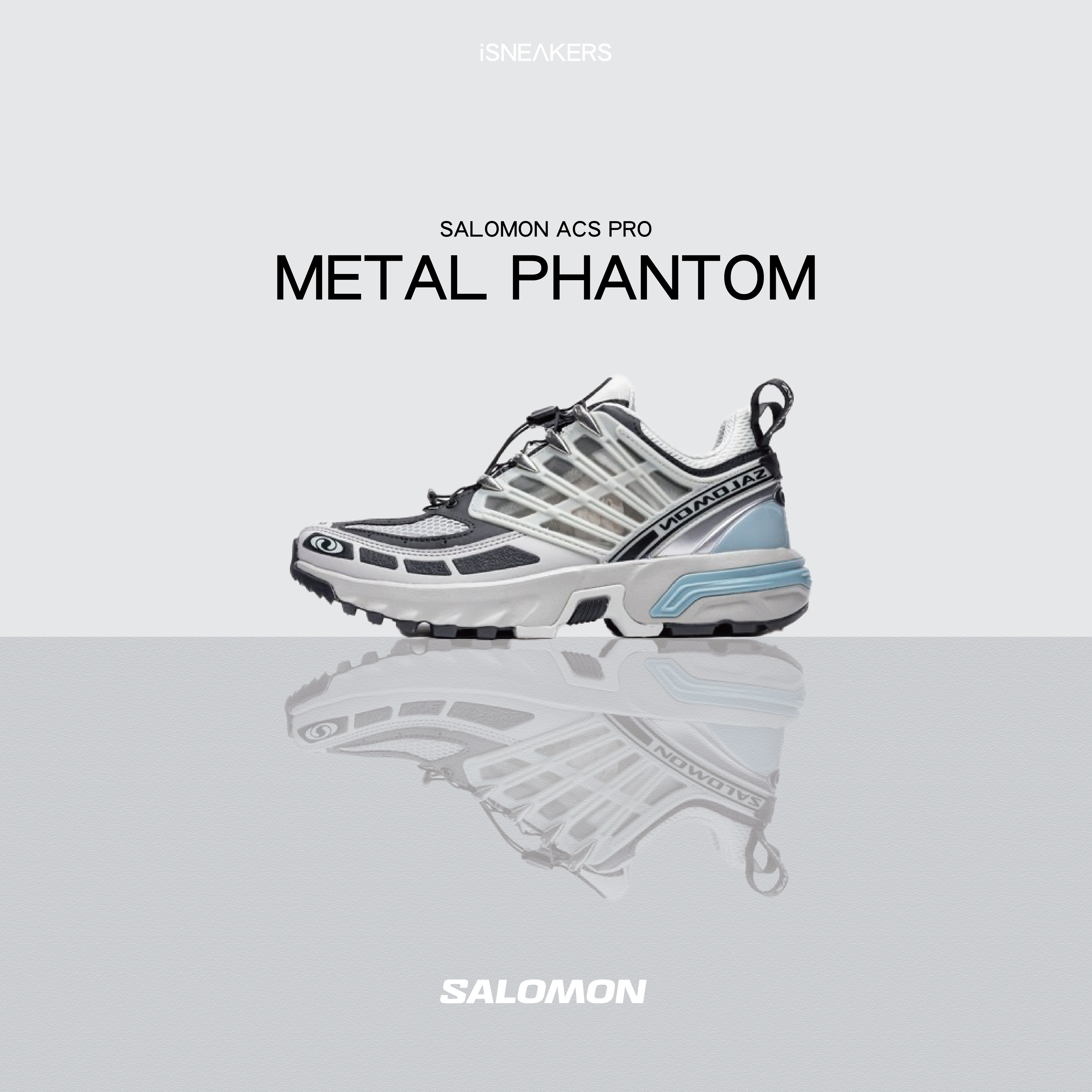 iSNEAKERS｜Salomon ACS PRO "Metal Phantom" 灰黑 474484