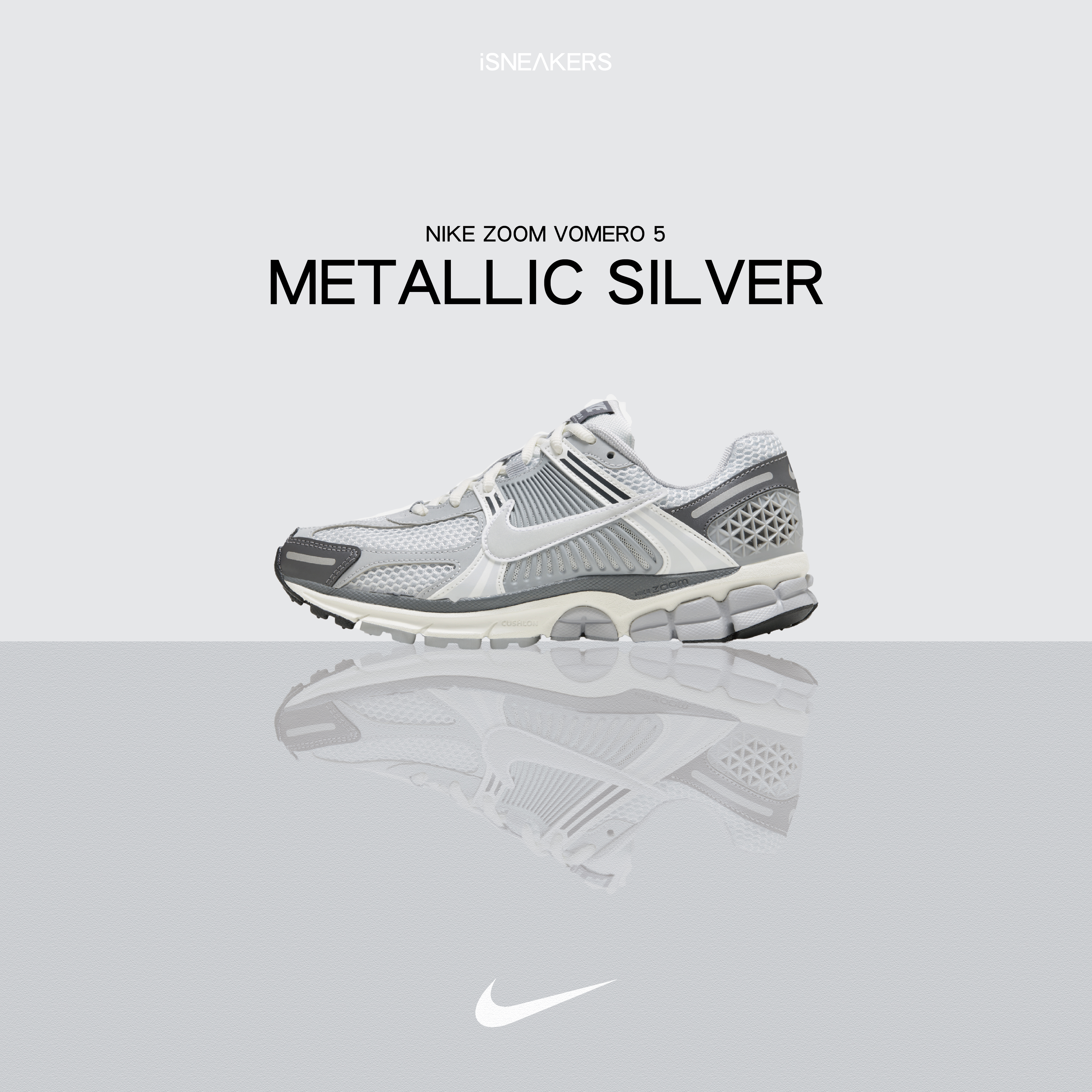 iSNEAKERS｜Nike Zoom Vomero 5 "Metallic Silver" 灰銀 HF6998-002