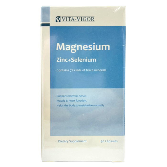 [維格VITA-VIGOR] 舒鎂膠囊 90粒  鎂Mg、鋅Zn、硒Se