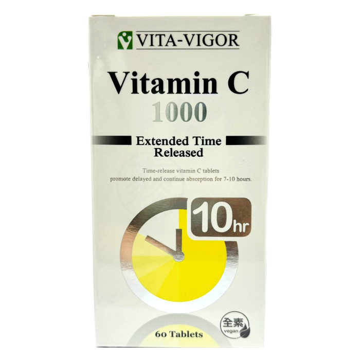 [維格VITA-VIGOR] 緩釋C錠 60粒  維他命C1000