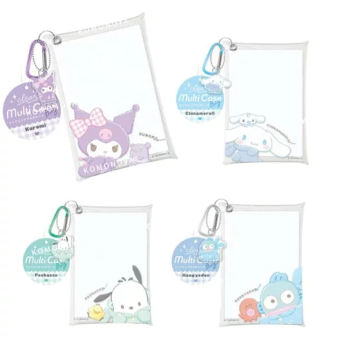 日本限定 Sanrio 三麗鷗 PVC拍立得小卡扣式收納套 附扣環