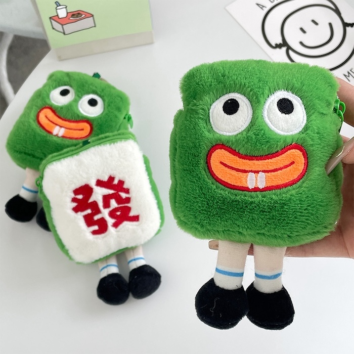 《80406》會發啦麻將香腸嘴零錢包