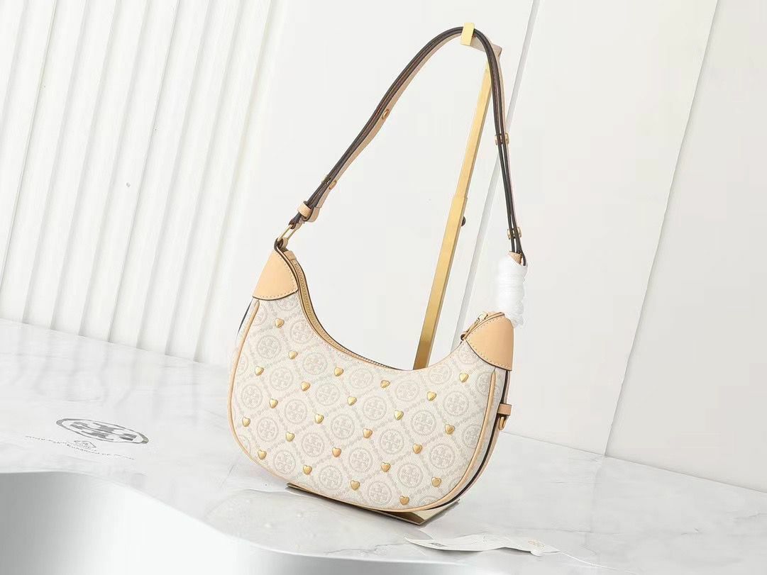 Tor .y b urch經典TMonogram   新月包