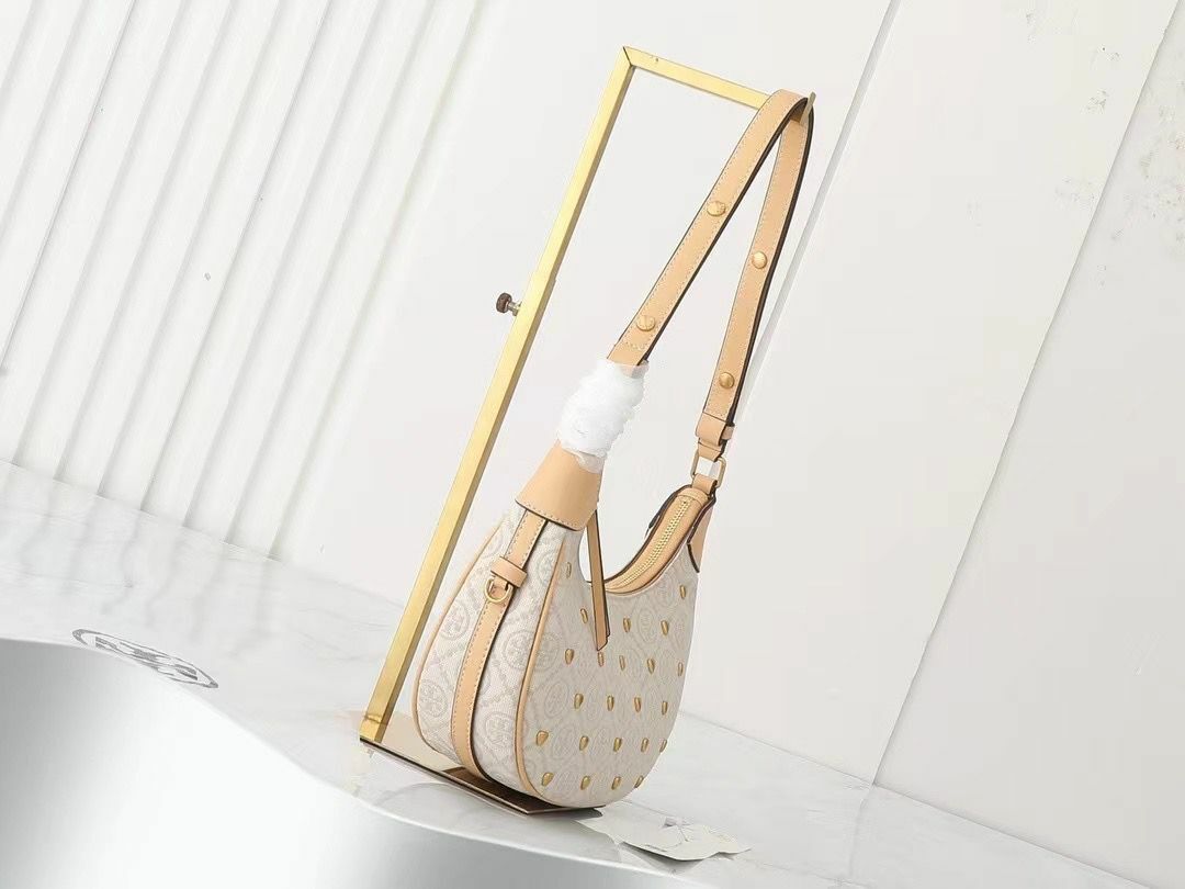 Tor .y b urch經典TMonogram   新月包