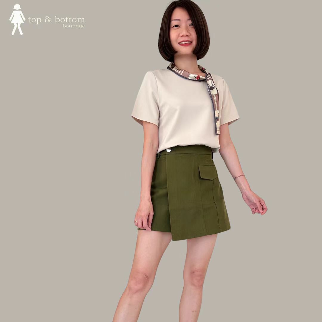 HIGH WAIST POCKET SKORT