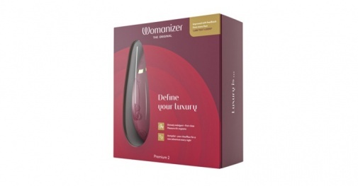 Womanizer Premium 2 陰蒂吸啜器 酒紅色