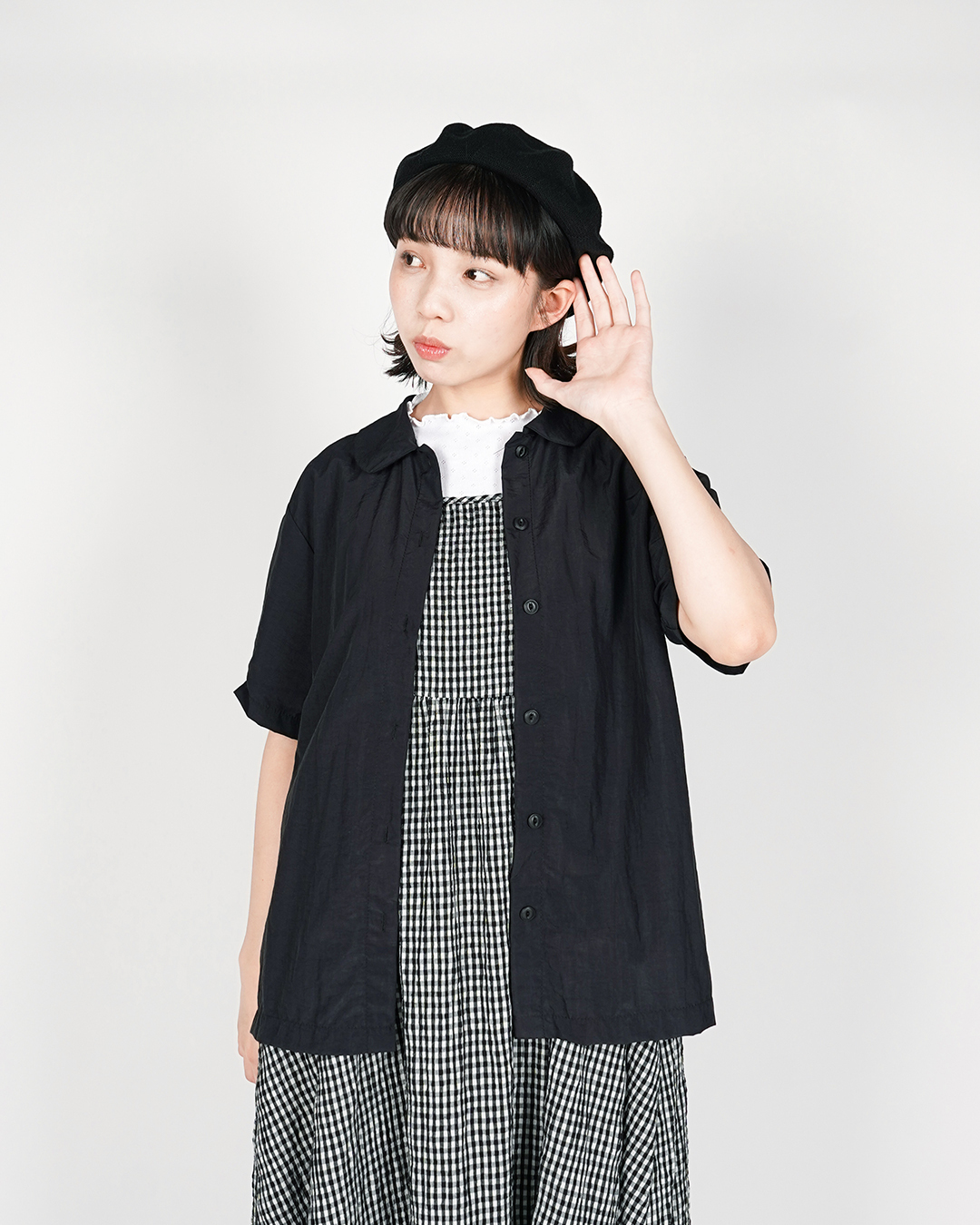 索索料小娃領短袖上衣