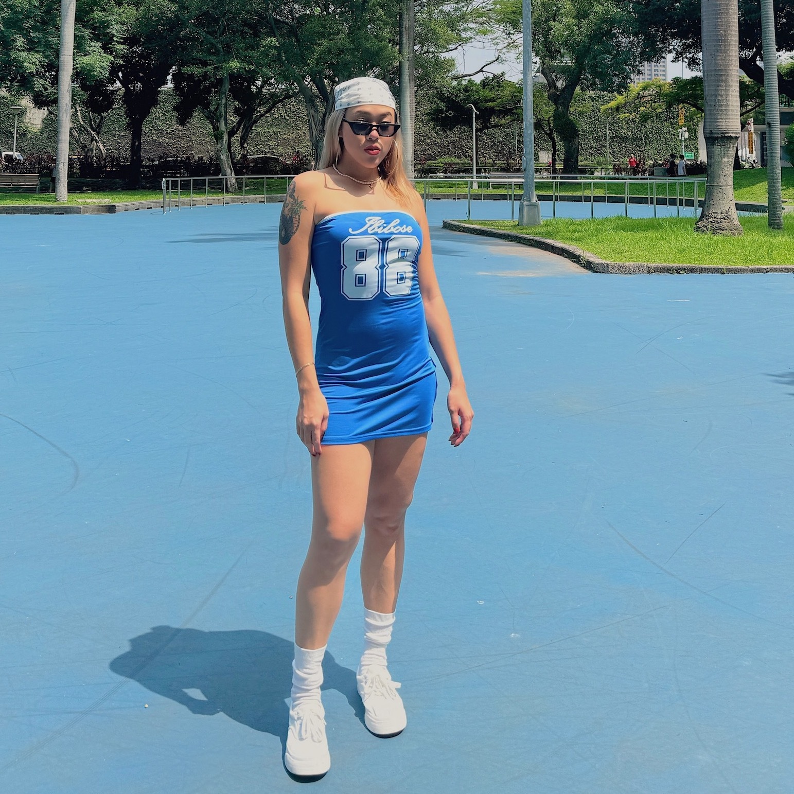 美式寶藍運動洋裝