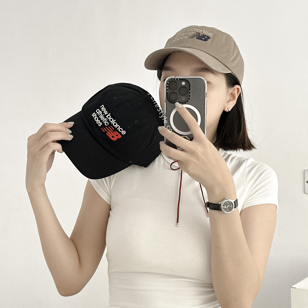 NEW BALANCE NB 刺繡LOGO 老帽 棒球帽 卡其色 LAH43016MS 黑色 LAH43016BK / 調貨