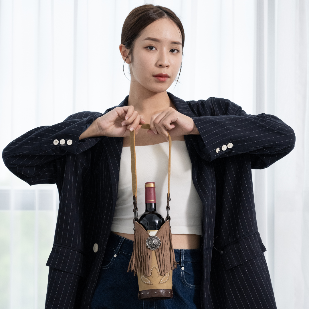 美式圓筒單支紅酒提袋 - 翠西的水壺