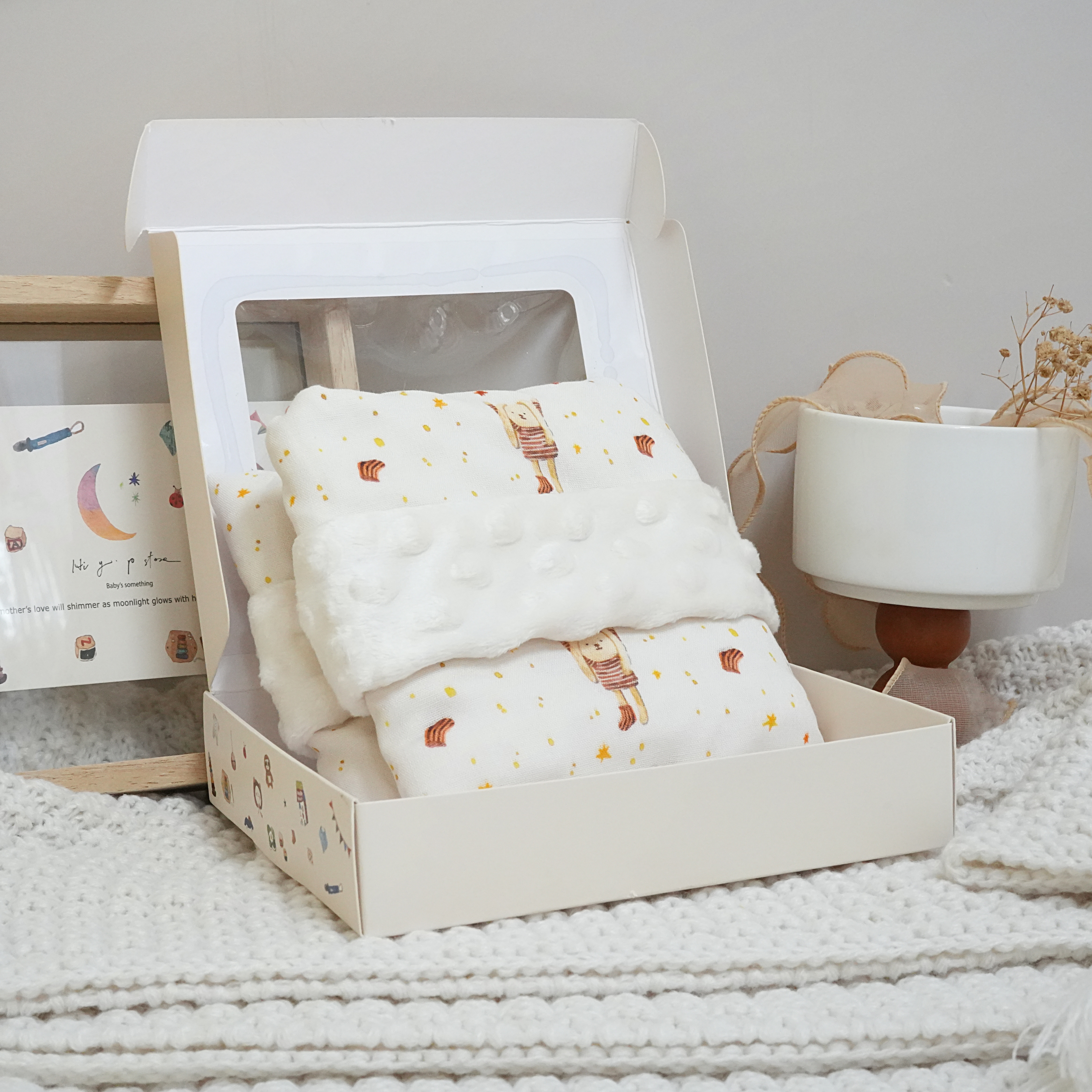 Hi Y.P store-嬰兒車蓋毯-獨家設計款-迷夢兔兔