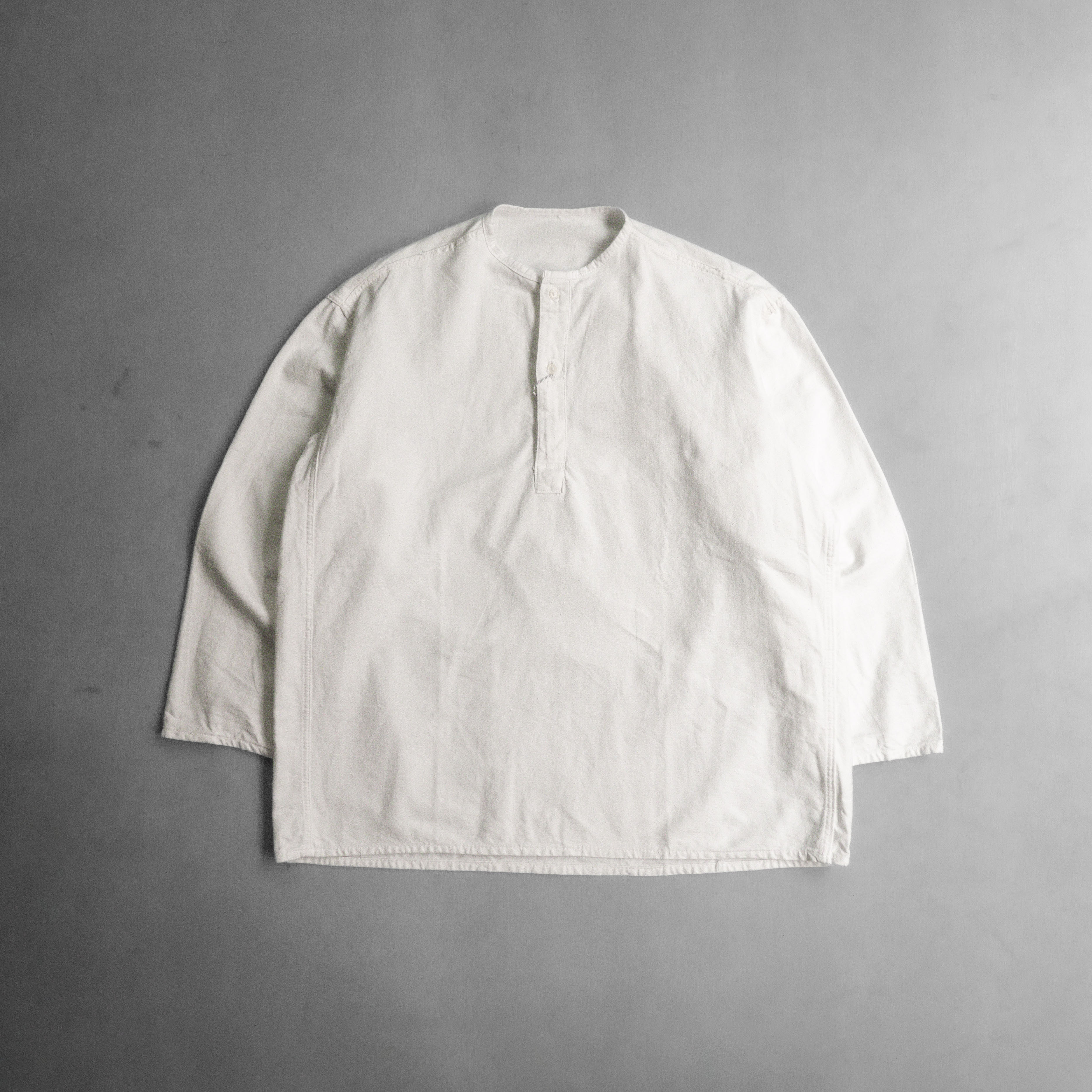 USSR ARMY WINTER PAJAMA SHIRT 蘇聯 公發 軍用 白色 亨利領 睡衣 襯衫