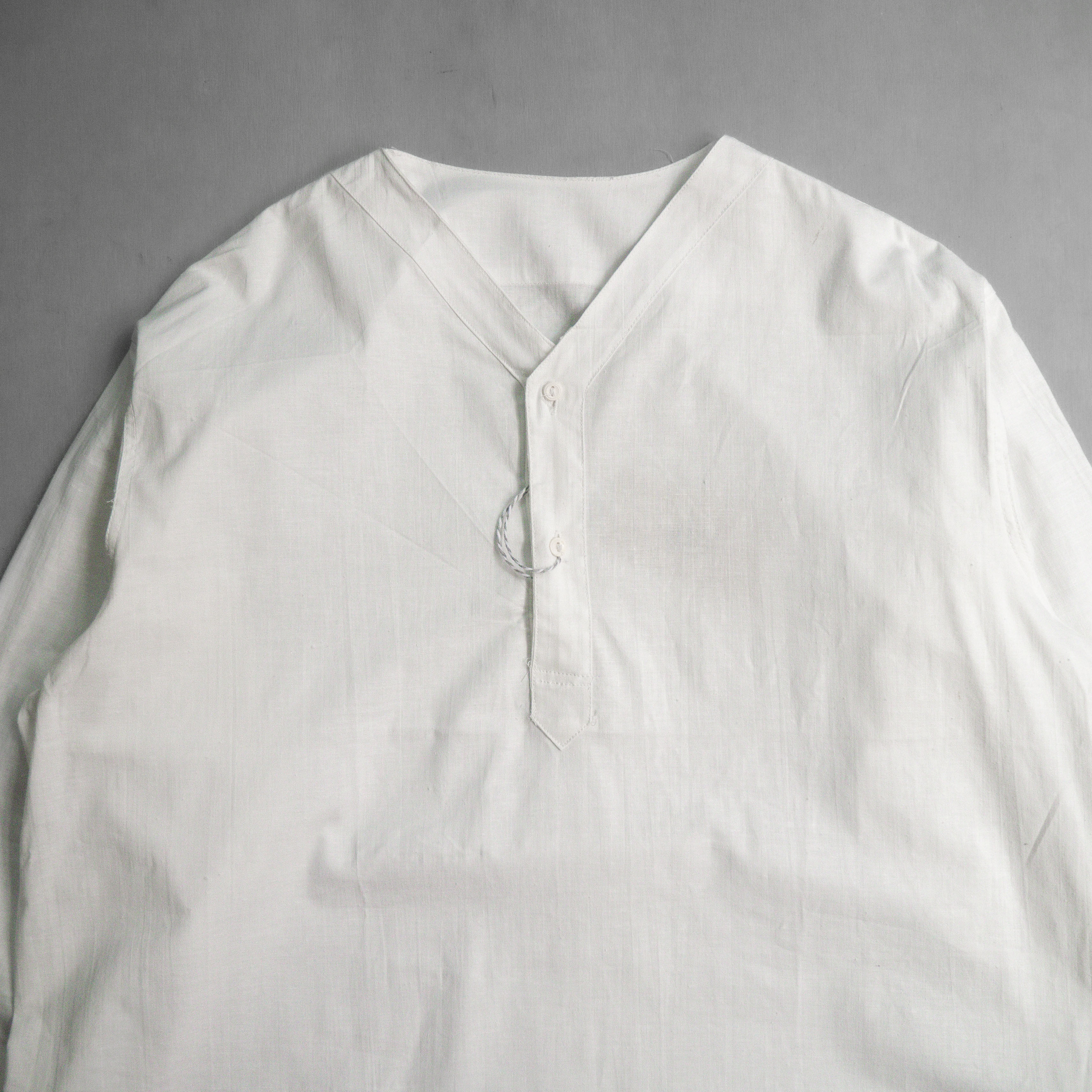 USSR ARMY SUMMER PAJAMA SHIRT 蘇聯軍 公發 白色 亨利領 夏季 睡衣 襯衫