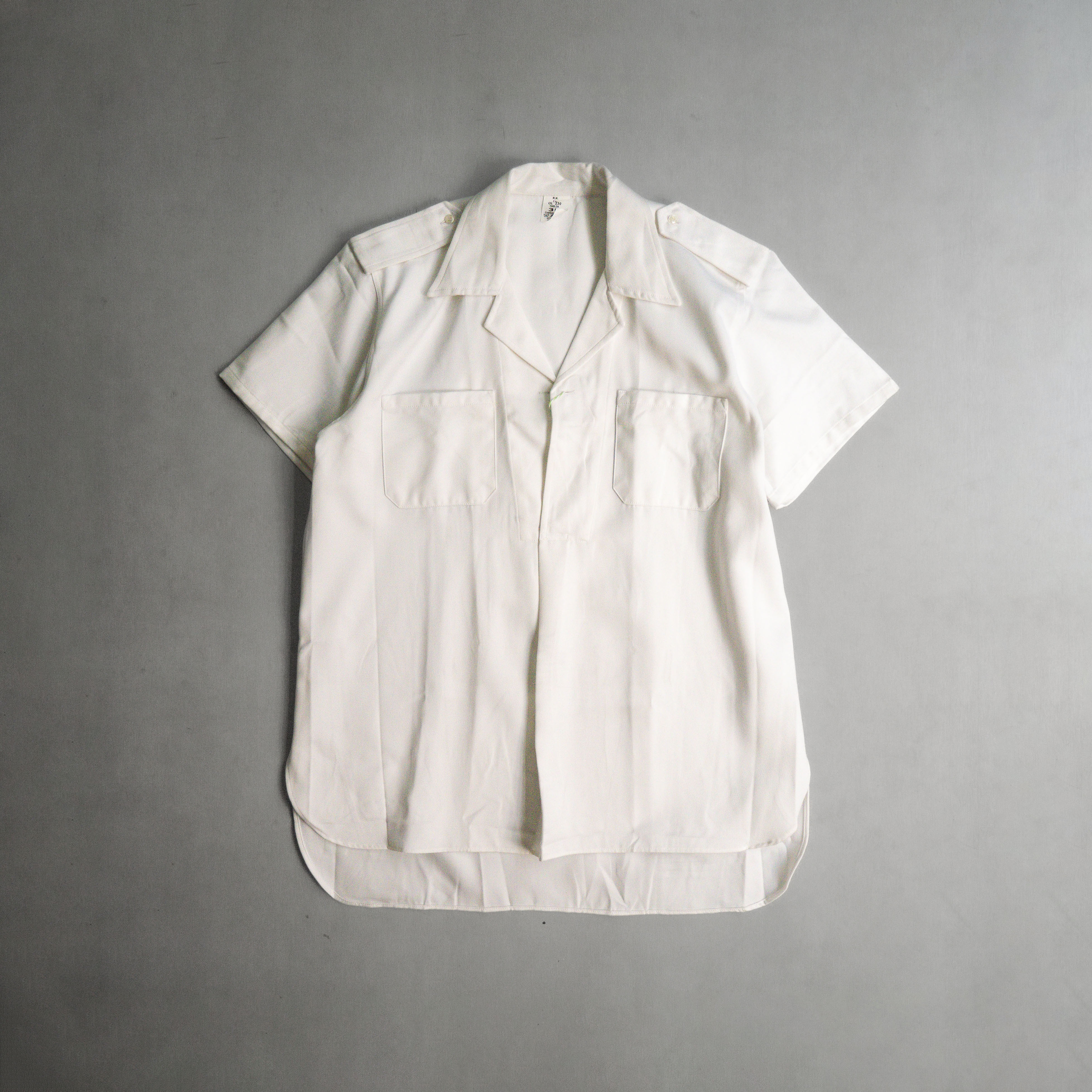 ITALY NAVY SHORT SLEEVE SHIRT 義大利 海軍 公發 短袖 白襯衫