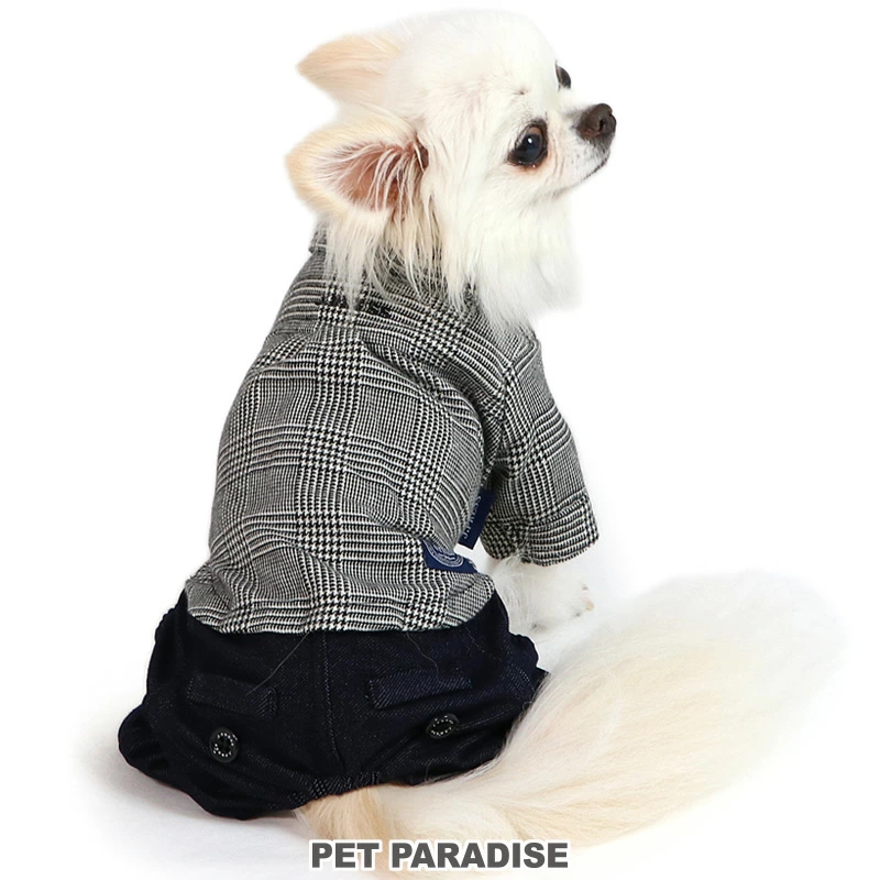 【Pet Paradise】J.Press Glen Check Romper <614-55669>