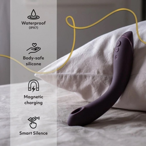 Womanizer OG Pleasure Air G 點吸啜震動按摩棒 紫紅色