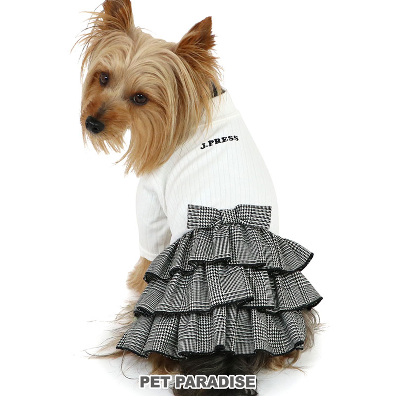 【Pet Paradise】J.Press Glen Check Skirt Romper <614-55674>