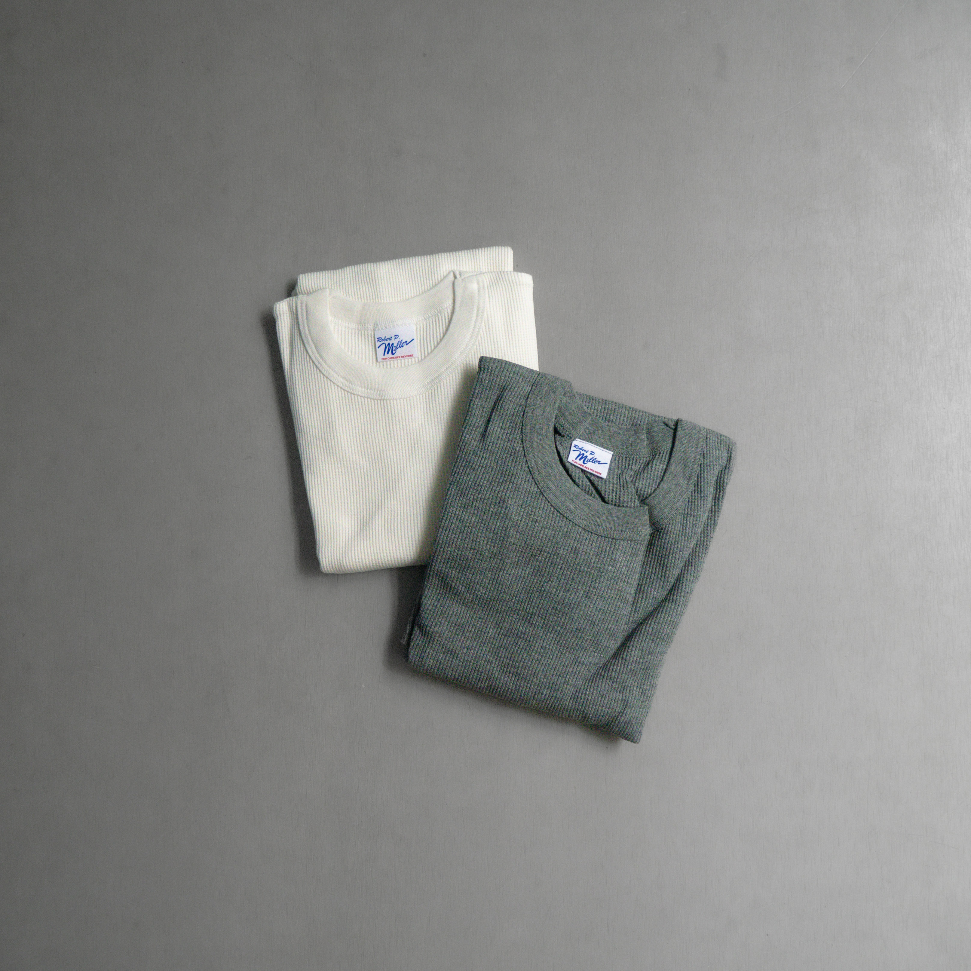 ROBERT P MILLER 120C THERMAL L/S TEE 華夫格 圓領 長袖 T恤