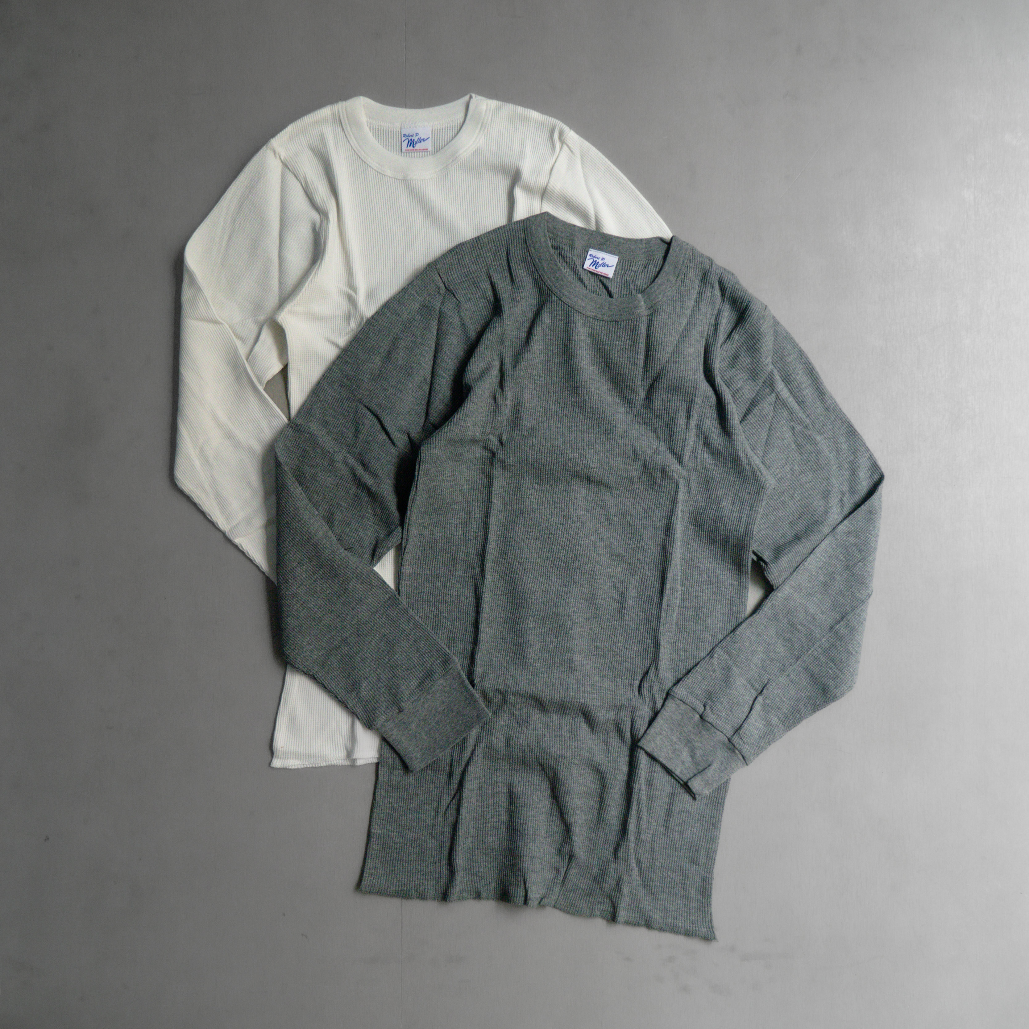 ROBERT P MILLER 120C THERMAL L/S TEE 華夫格 圓領 長袖 T恤