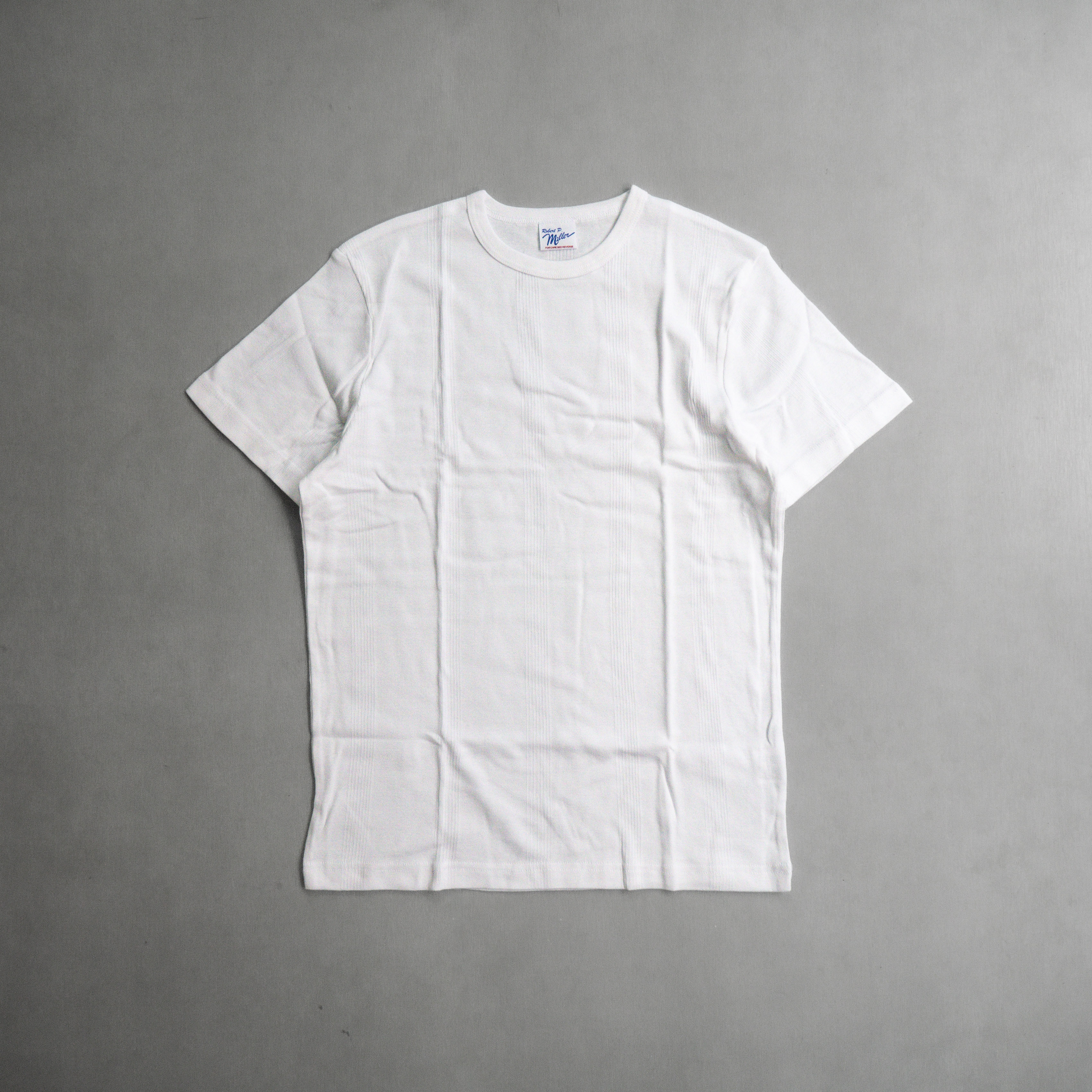 ROBERT P MILLER 109C RIBBED CREW TEE 素面 螺紋 圓領 條紋 短袖 T恤
