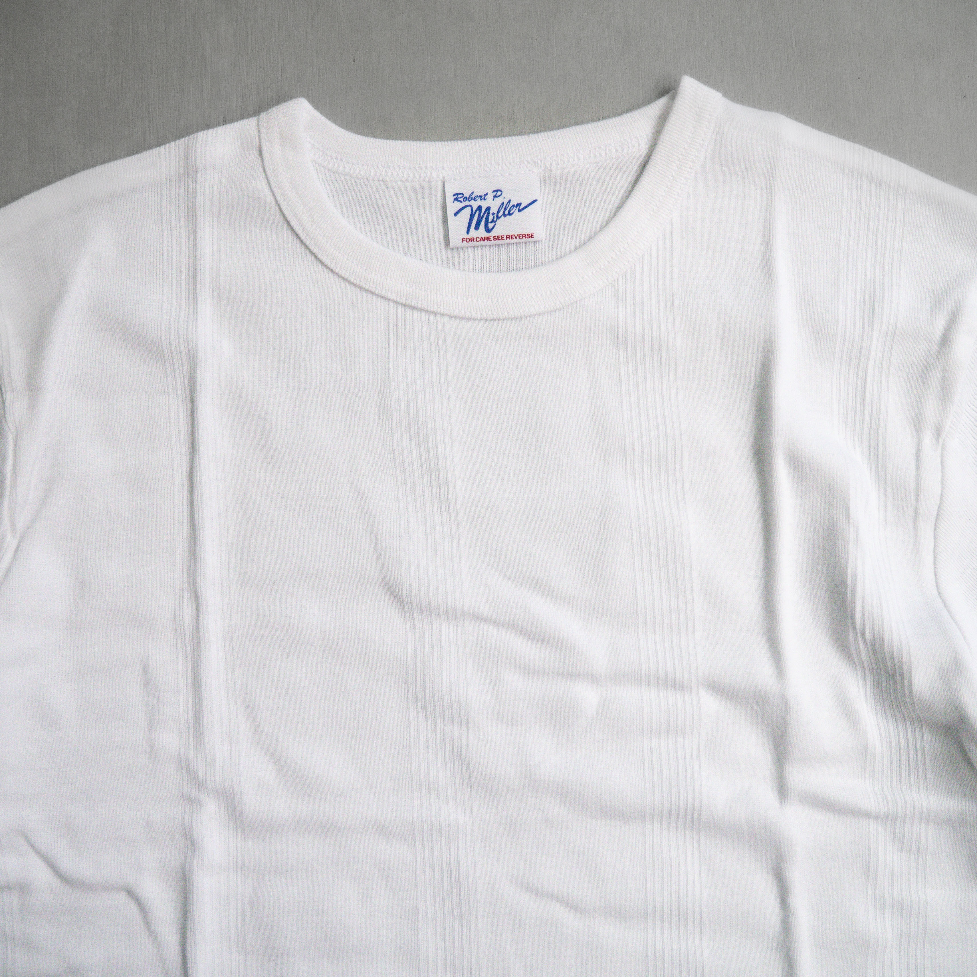 ROBERT P MILLER 109C RIBBED CREW TEE 素面 螺紋 圓領 條紋 短袖 T恤
