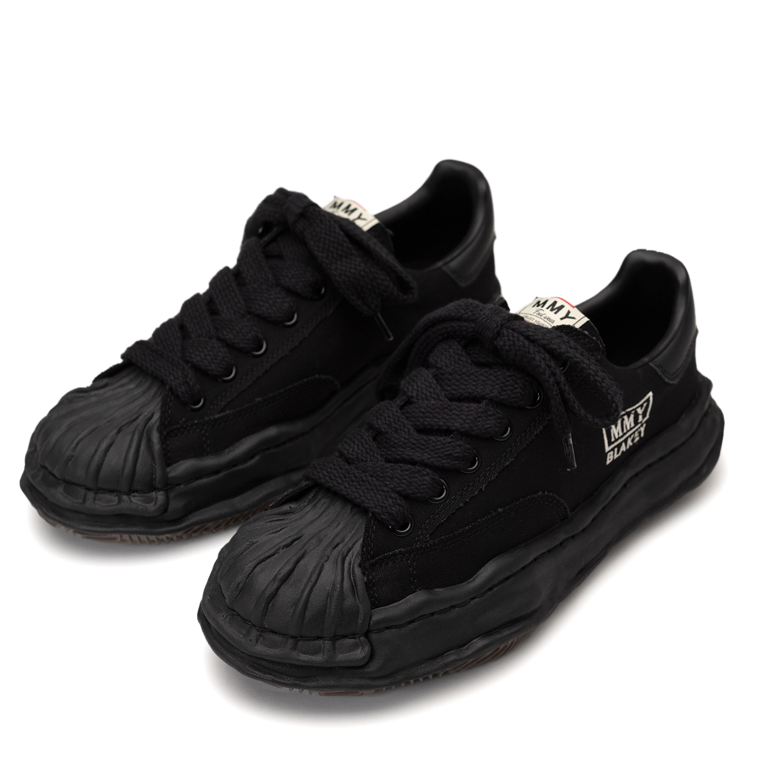 [現貨] MIHARA YASUHIRO Blakey Canvas Low Sneaker Black/Black A08FW735