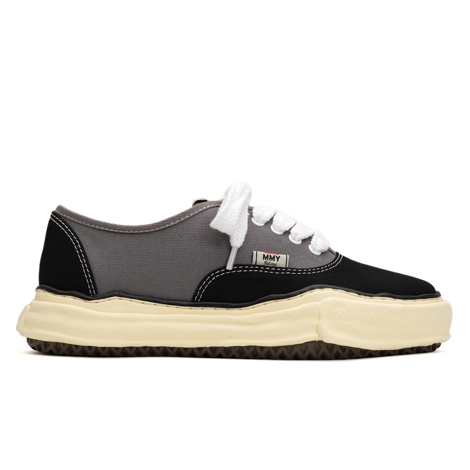 [現貨] MIHARA YASUHIRO BAKER OG Canvas Low Sneaker Vintage Black Grey | A13FW739
