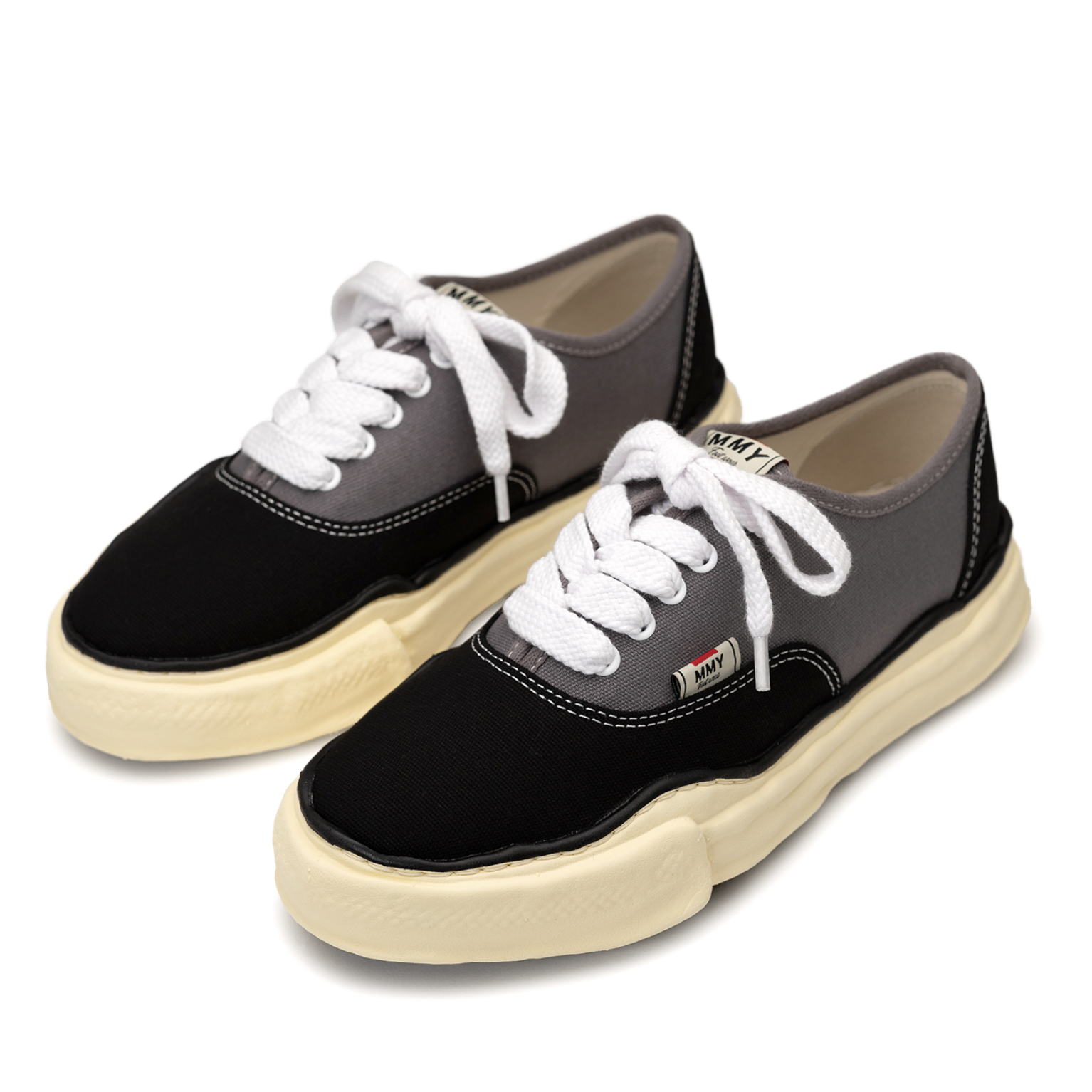 [現貨] MIHARA YASUHIRO BAKER OG Canvas Low Sneaker Vintage Black Grey | A13FW739