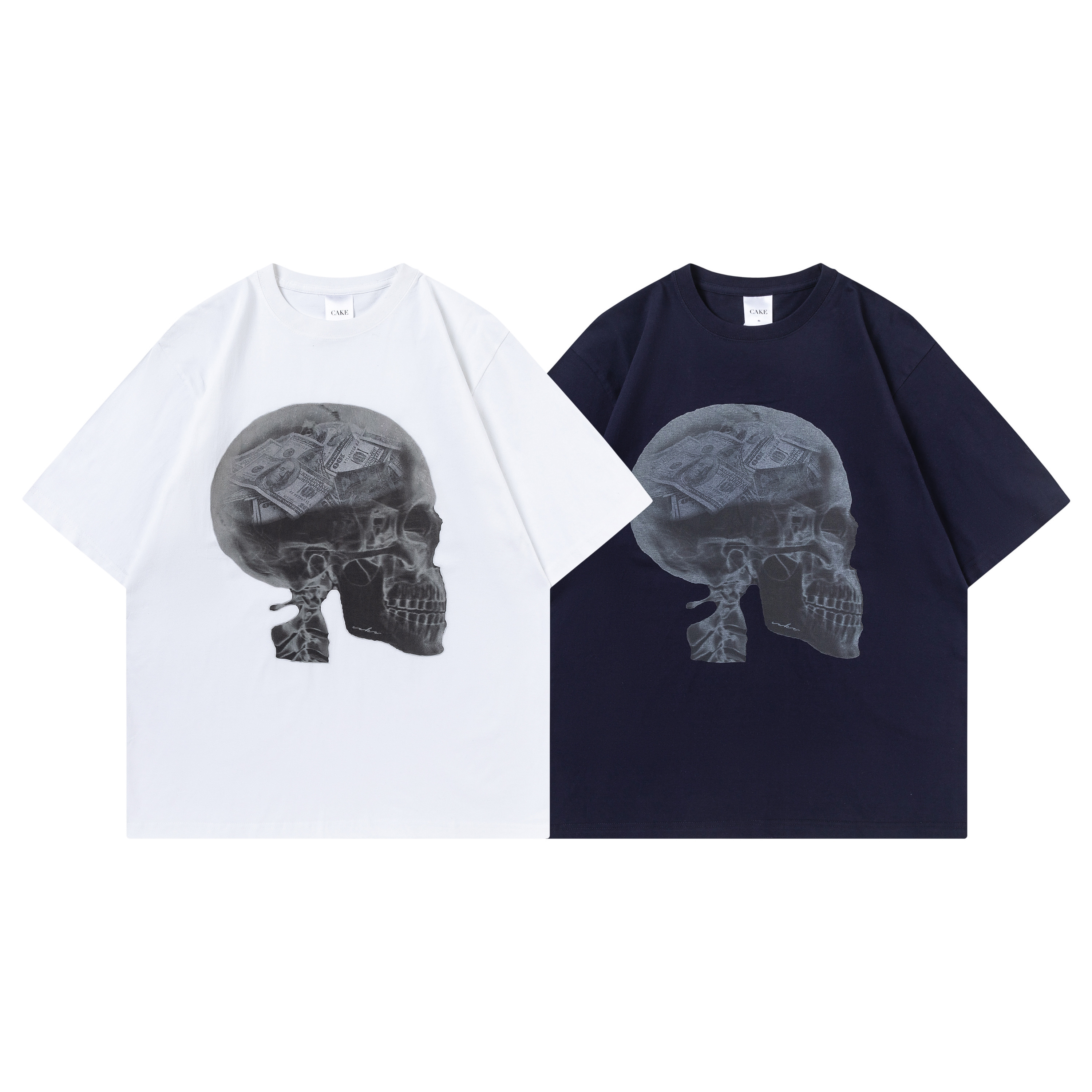 CAKE / Money On My Mind - White,Navy