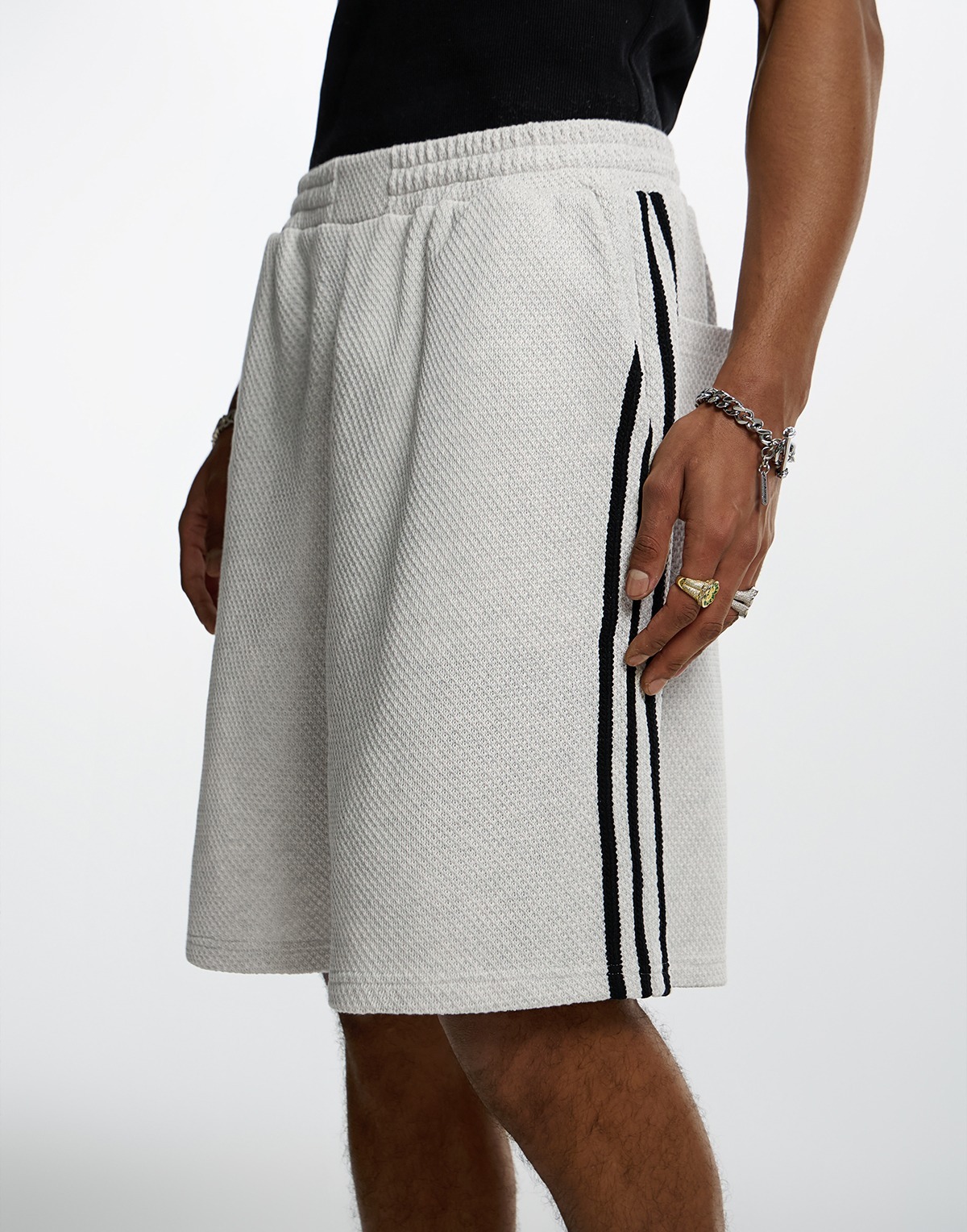 STK SmallTownKid American large logo mesh pants shorts